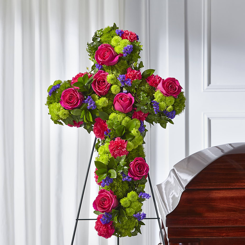 Tribute Rose Floral Cross – Misrak Dicore And Event Organizer, Springfield VA