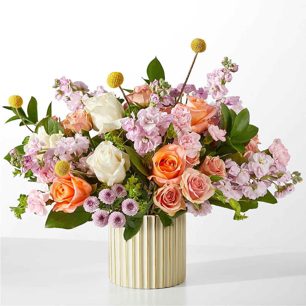 French Market Bouquet with Ivory Vase – Misrak Dicore And Event Organizer, Springfield VA