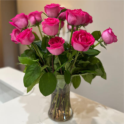 Long Stem Pink Rose Bouquet –  Misrak Dicore And Event Organizer, Springfield VA
