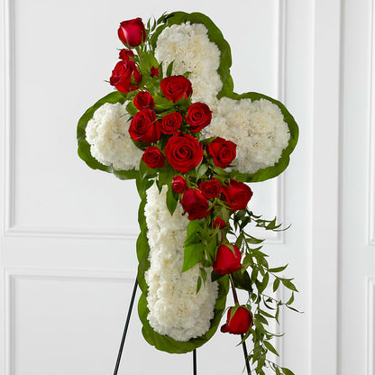 Floral Cross Easel –  Misrak Dicore And Event Organizer, Springfield VA