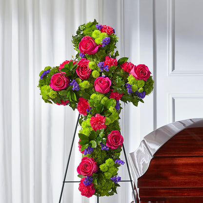 Tribute Rose Floral Cross –  Misrak Dicore And Event Organizer, Springfield VA