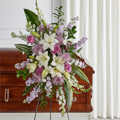 Grateful Hearts Standing Spray –  Misrak Dicore And Event Organizer, Springfield VA