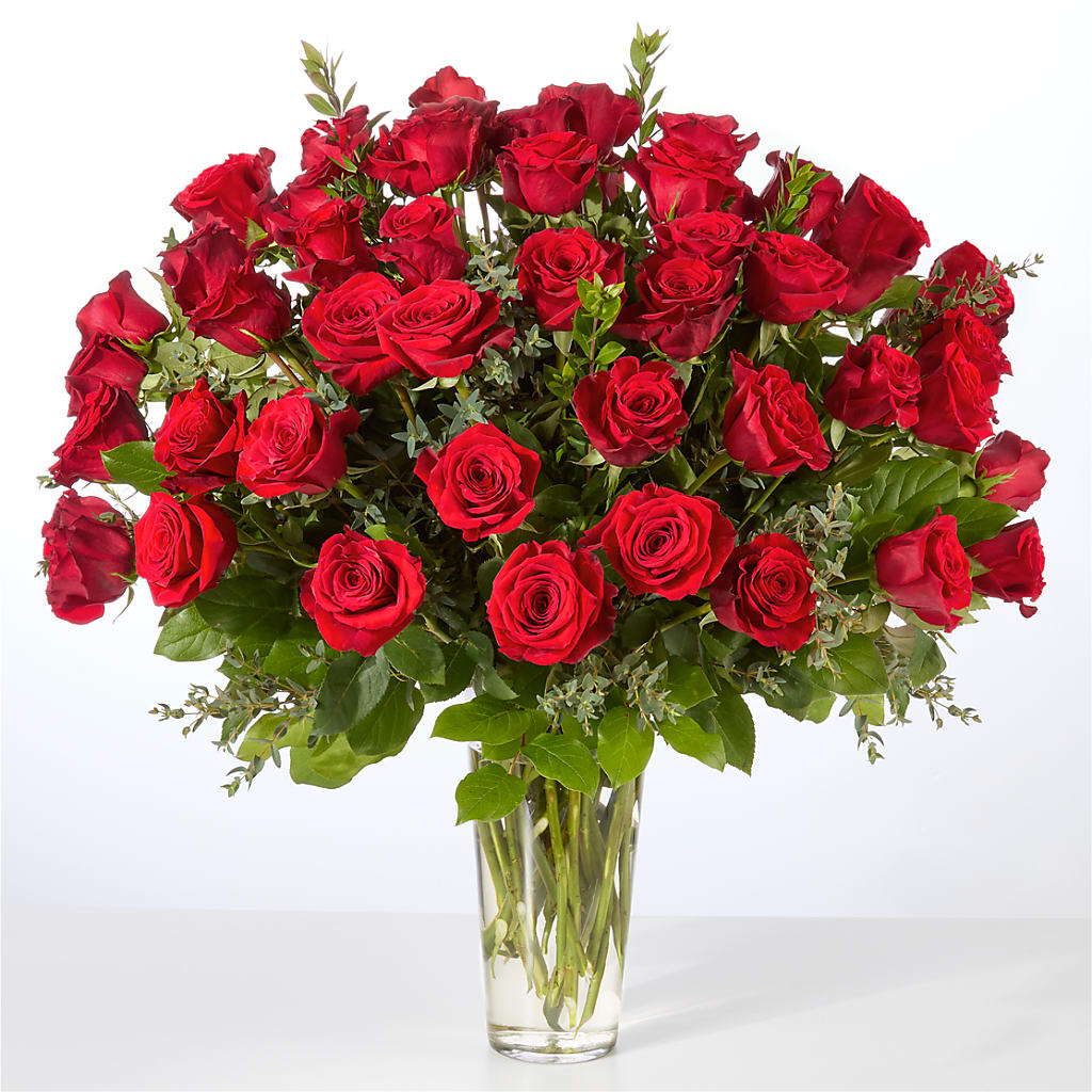 Forever Yours Fifty Stem Red Rose Bouquet –  Misrak Dicore And Event Organizer, Springfield VA
